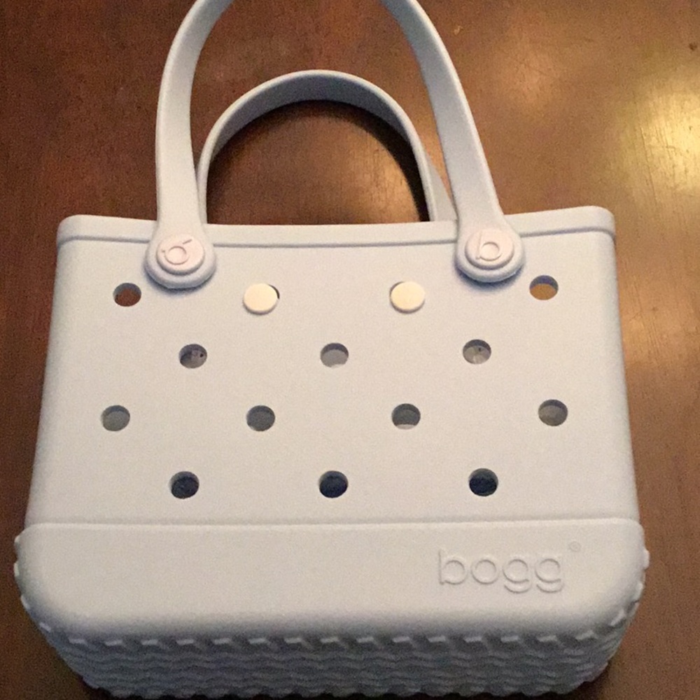 BOGG BAG LIGHT BLUE TOTE  with Perforated Design
